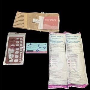 Postpartum / Pregnancy Bundle Friday Baby, Maternity Belt, Nipple Covers